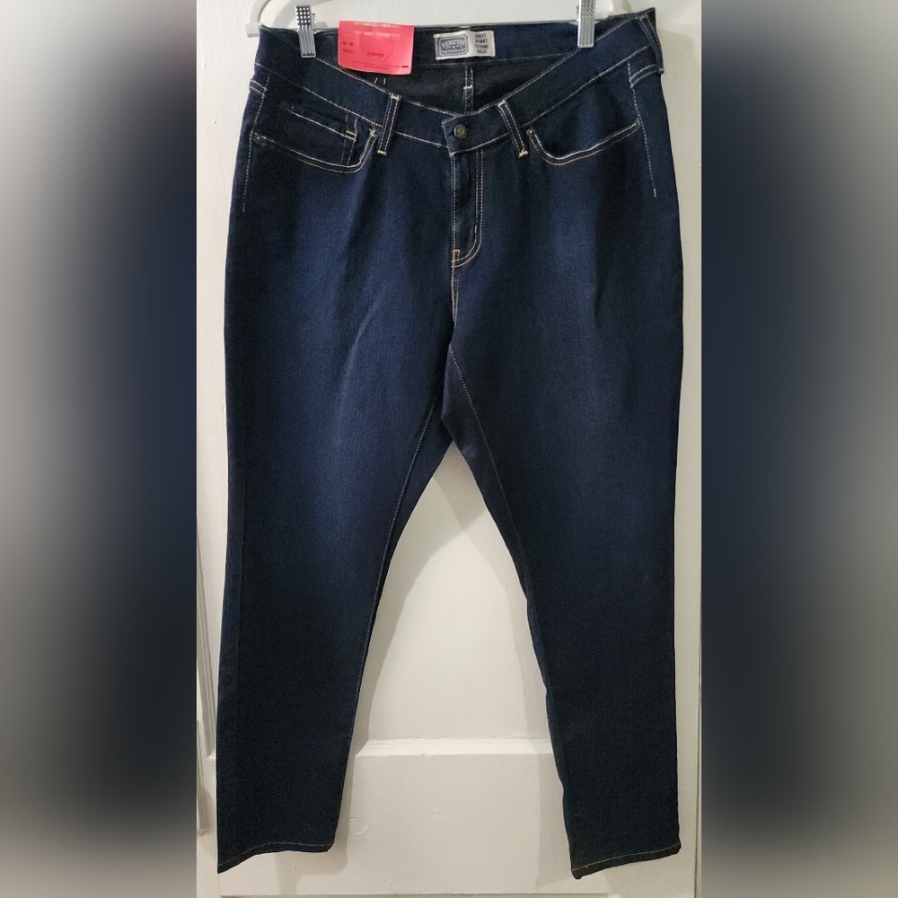 Signature by Levi Strauss Women's Skinny Jeans - Dark Blue